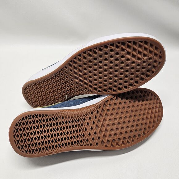 Vans Pro Skate Shoes Size 11.5 – Blue Yellow Stripe SickStick Sole Made China - Picture 8 of 10